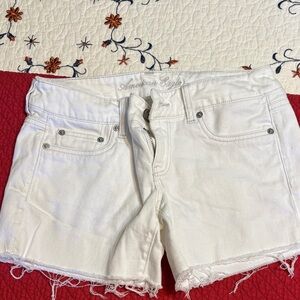 American Eagle Outfitters Women's Bright White Jean Shorts